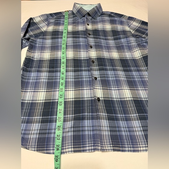 Tommy Bahama Zacero Plaid Shirt Pima Cotton Size Medium - Picture 6 of 7